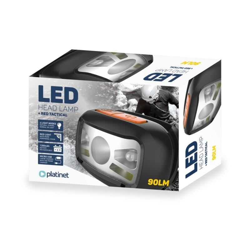 Lanterna Frontala 270lm cu Acumulator Plat Phl 2882 cu baterie 1200 mAh si USB