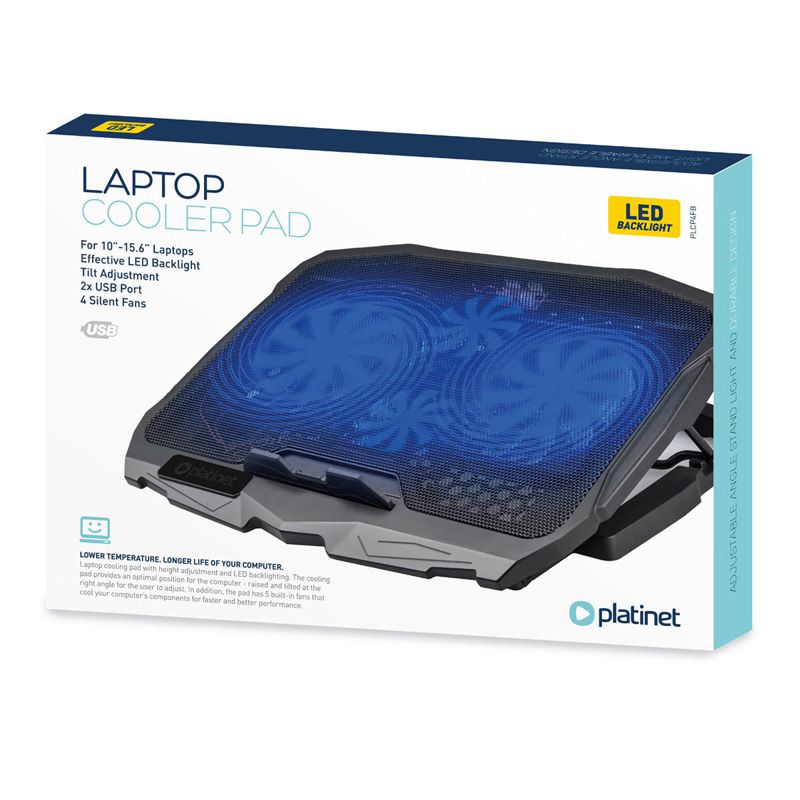 Cooling Pad Laptop 4 Fans 2 Platinet cu USB