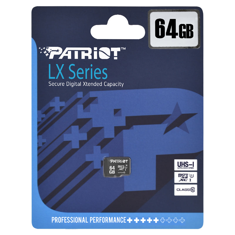 Micro Sdxc Clasa 10 Uhs- Patriot I 64gb
