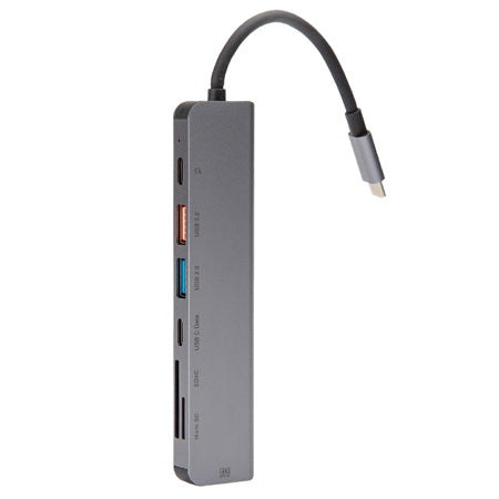 Hub 7 in 1 -c Aluminiu Platinet Pd 100W cu USB si Card SD