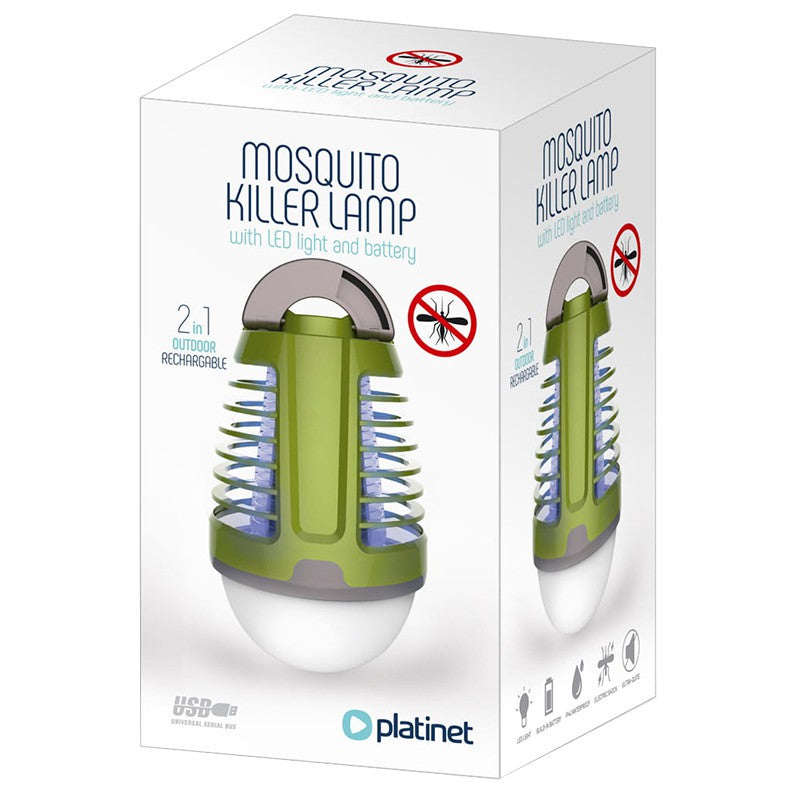 Lampa Anti Insecte Reincarcabila 6500k Ip 44 cu baterie 1800 mAh si USB