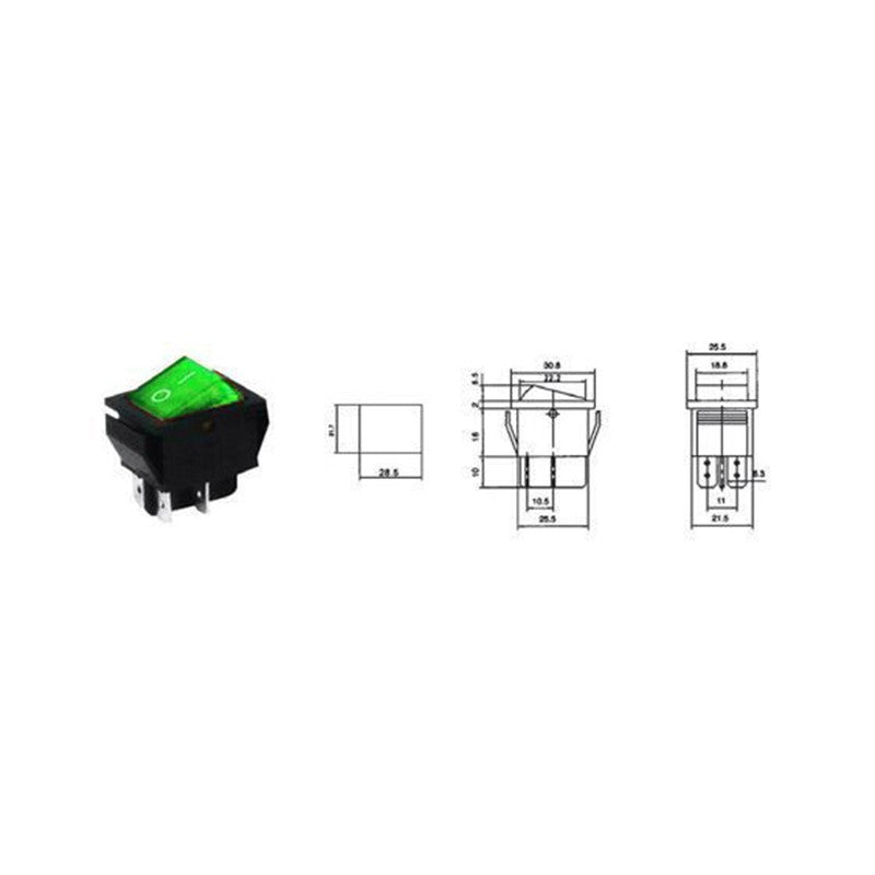 Intrerupator Irs-201-1a Verde Prk 0006d