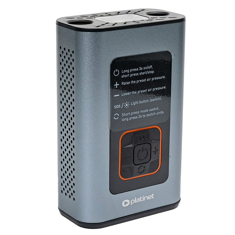 Compresor Auto Acumulator 10 Bar Platinet Ptc 22 cu baterie 4000 mAh si USB
