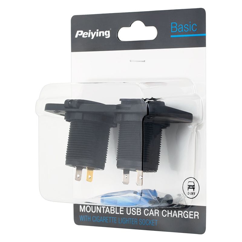 Mufa Montaj Auto Incarcare 2xusb 3.1a+bricheta
