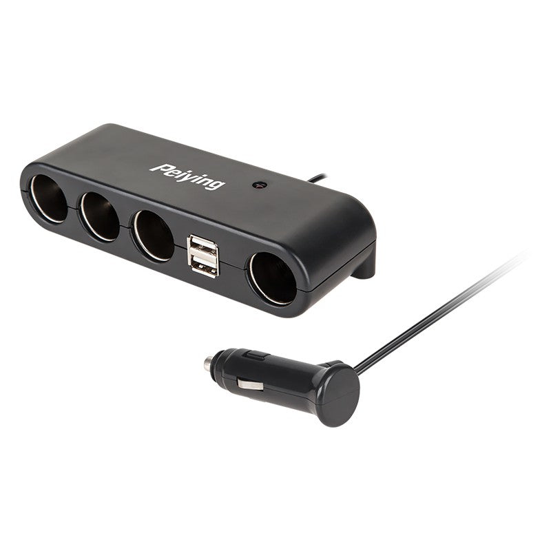 Splitter Bricheta Auto X4 cu si Cablu Peiying cu USB