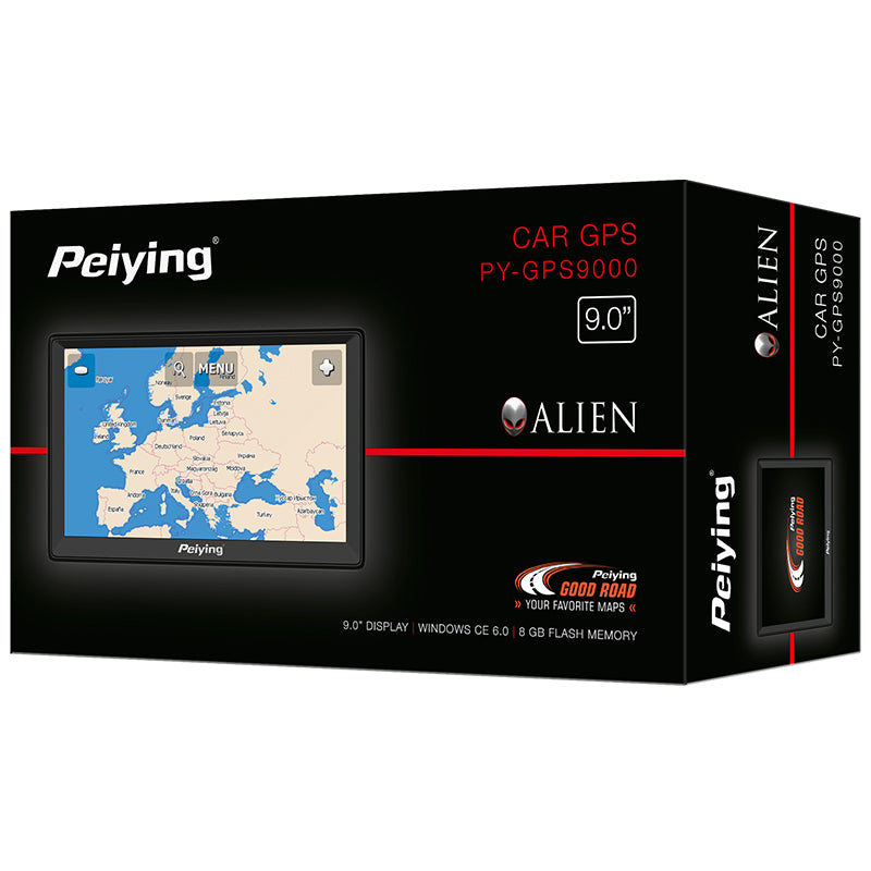 Sistem de Navigatie GPS 8.8 Inch Peiying cu baterie 2100 mAh, USB, Card SD si Sunet Stereo