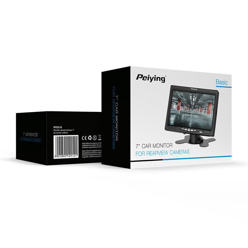 Monitor Auto 7 Inch Peiying Py 0110 cu baterie reincarcabila si Telecomanda