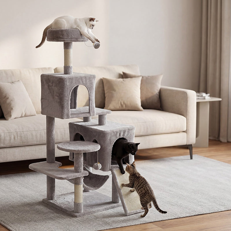 Ansamblu de Joaca Pisici 45x45x137 Cm Animals Rebel