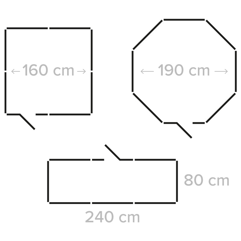Tarc Modular pentru Caini 8 Panouri 80x60 Rebel