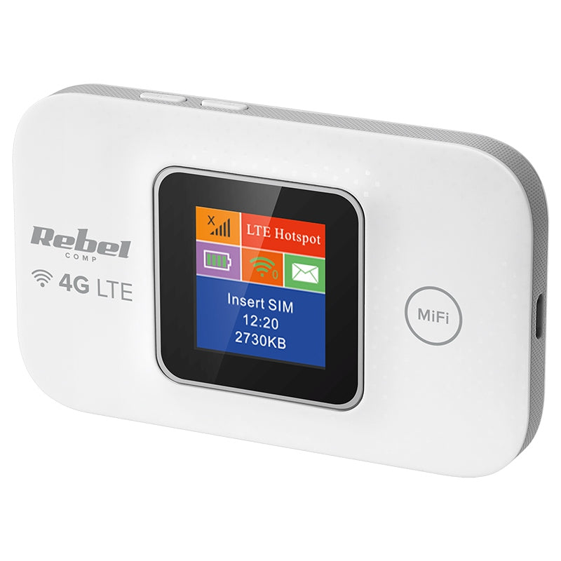 Modem Mi-fi 4g LTE Rebel cu Internet WiFi, baterie 2100 mAh si USB