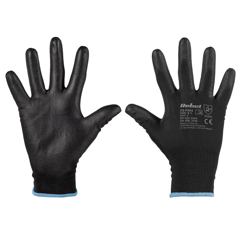 Manusa Lucru Poliuretan Marime 9 L Buc Rebel Set 12