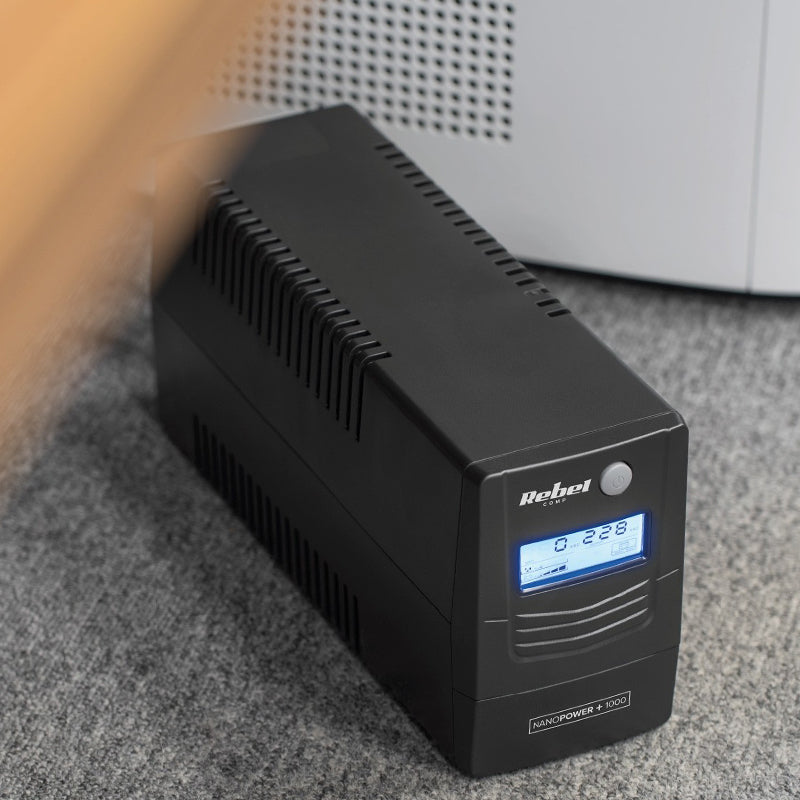 UPS Offline Nanopower (650va 360w) Rebel Plus 650 cu baterie reincarcabila si USB