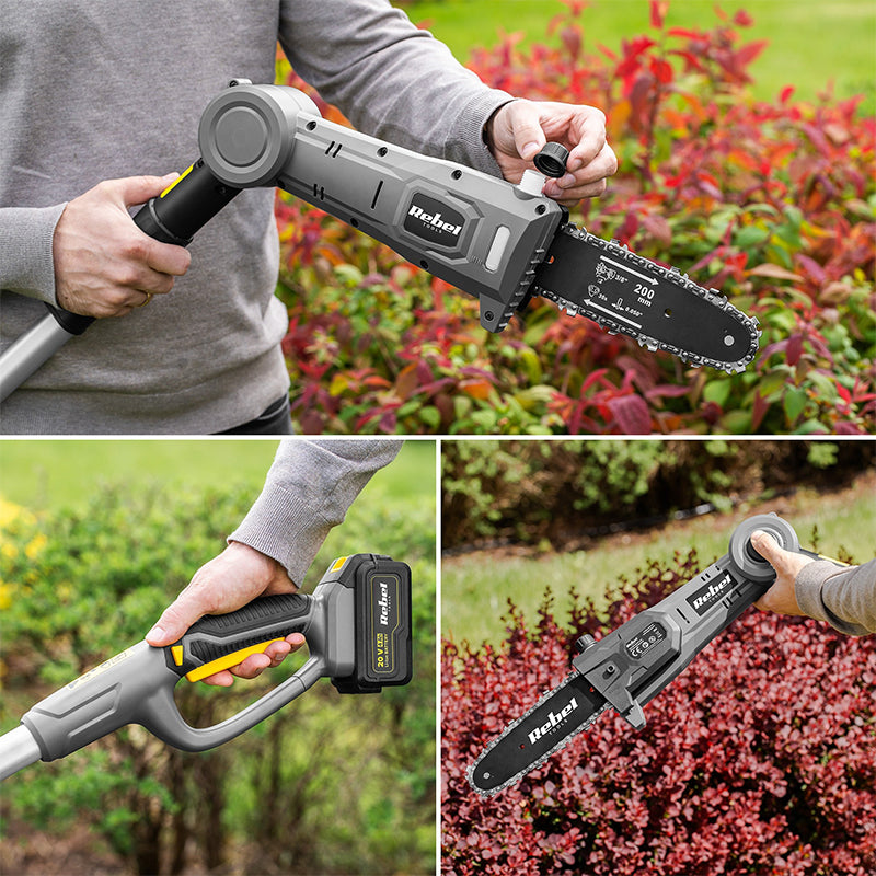 Trimmer Gard Viu Telescopic + Drujba fara Rebel cu baterie reincarcabila