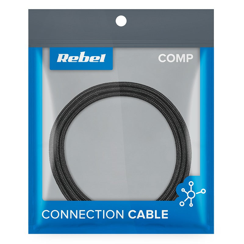 Cablu -micro 0.5 Negru Rebel cu USB