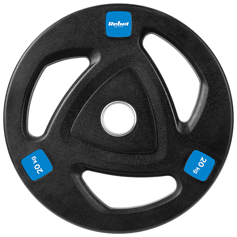 Disc Greutate Fonta Cauciucata Set 2 Kg Rebel x 20