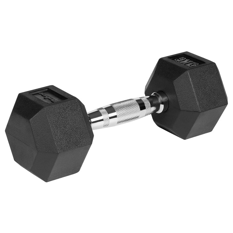 Gantere Dumbbell Hex Fonta Cauciucata 2x5kg Activ Rebel