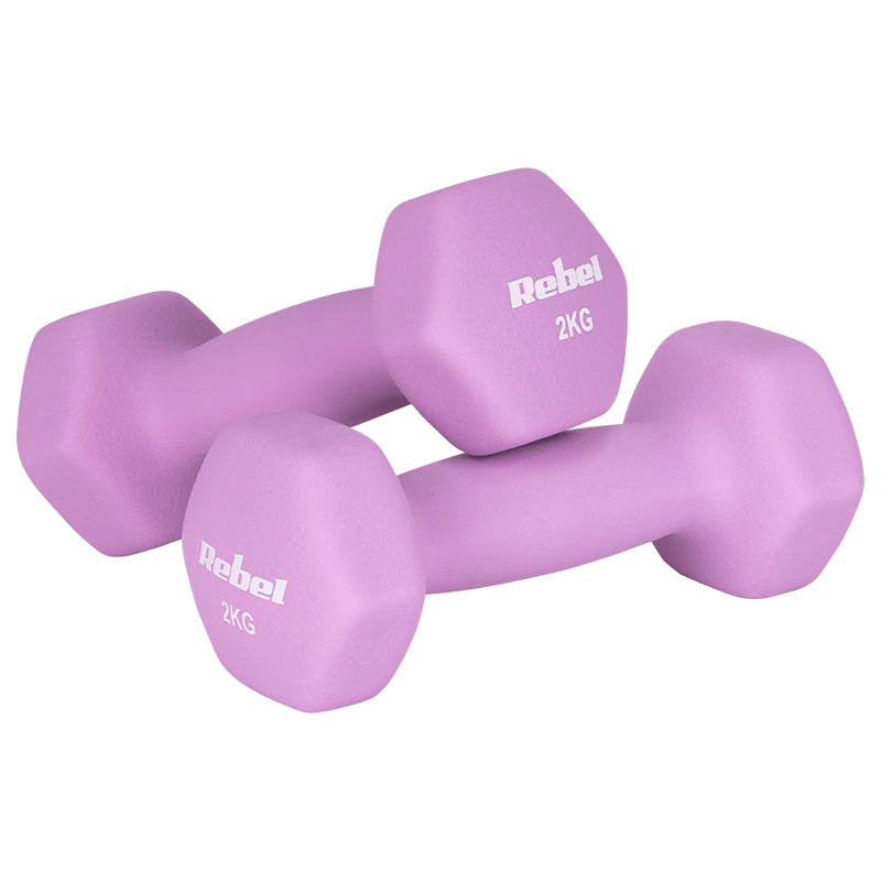 Gantera Fonta Invelis Neopren Hex Set 6 Rebel Buc 12KG