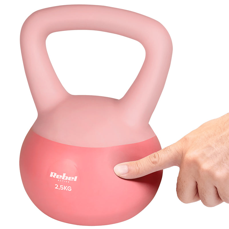 Kettlebell Vinil 2.5 Kg Active Rebel