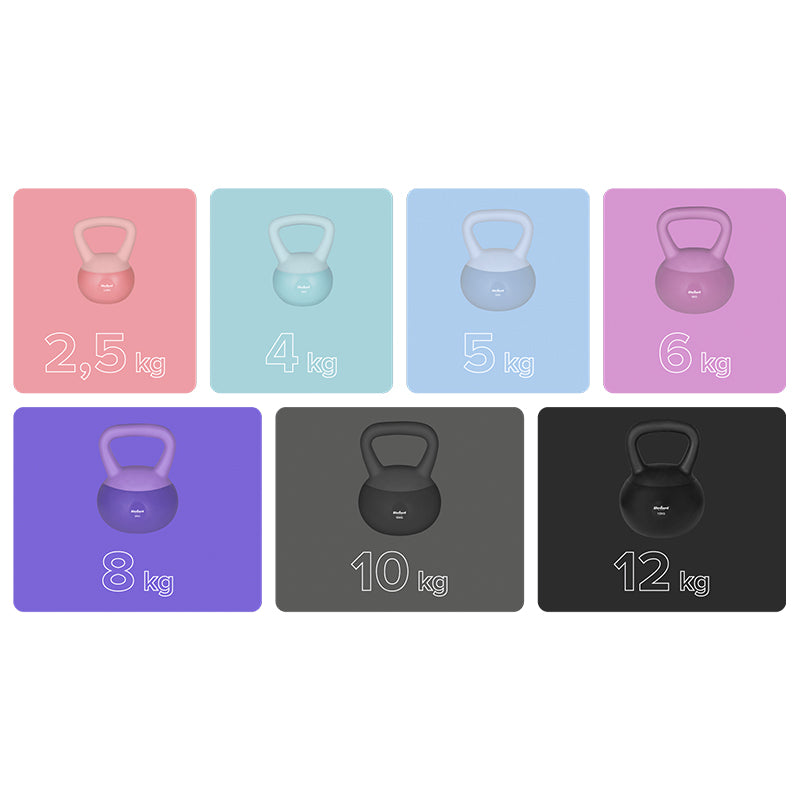 Kettlebell Vinil 2.5 Kg Active Rebel