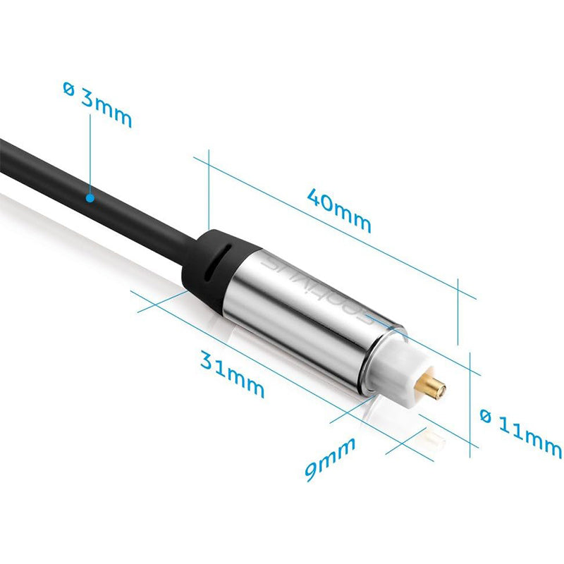 Cablu Toslink Tata - Tata 0.5m Sentivus