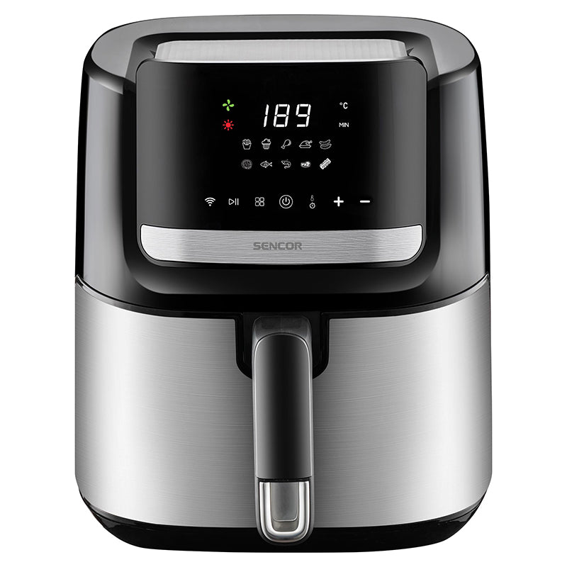 Friteuza Smart Digital Airfryer 6.5l Sencor cu DAB+, alarma si afisaj LED
