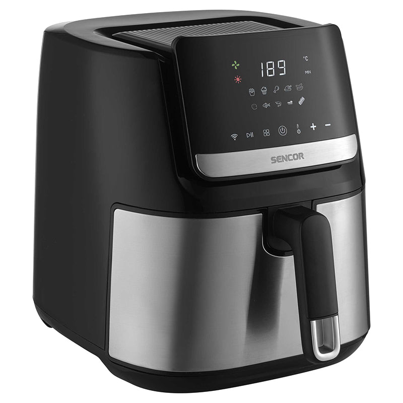 Friteuza Smart Digital Airfryer 6.5l Sencor cu DAB+, alarma si afisaj LED