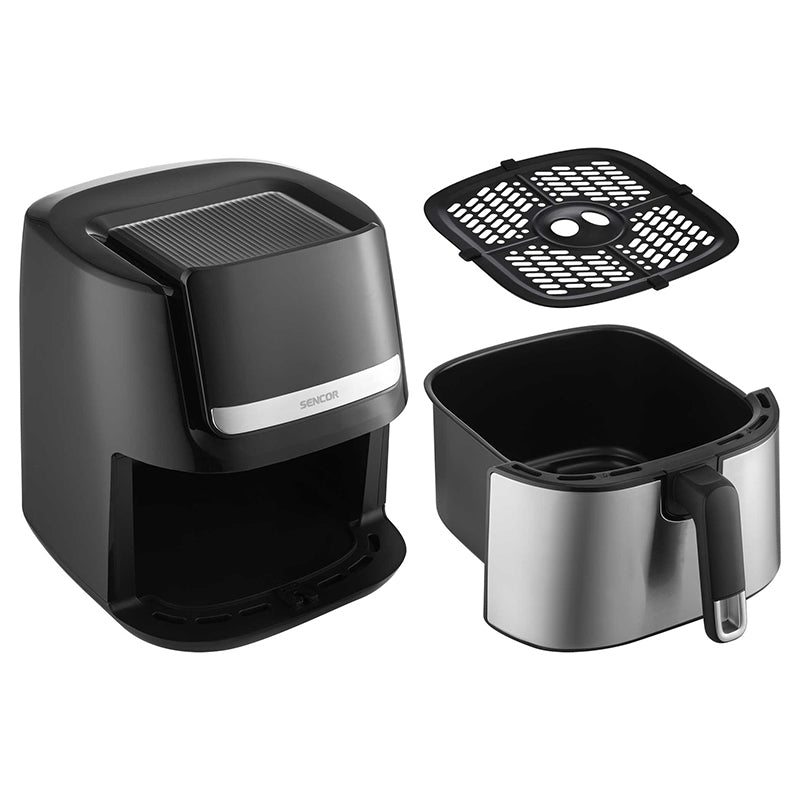 Friteuza Smart Digital Airfryer 6.5l Sencor cu DAB+, alarma si afisaj LED