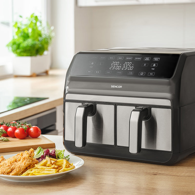 Friteuza Dubla Airfryer 2x4 Vitafryer Sencor L 1700W