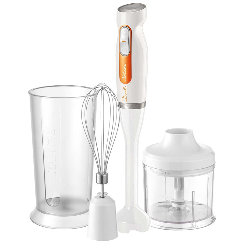 Set Blender de Mana 2 Viteze Alb Sencor cu DAB+ si baterie reincarcabila