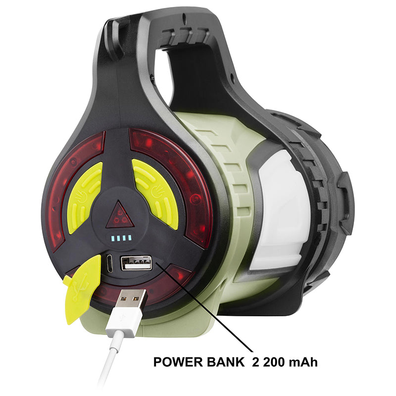 Lanterna Functie Powerbank Sencor LED 10W cu baterie reincarcabila si USB