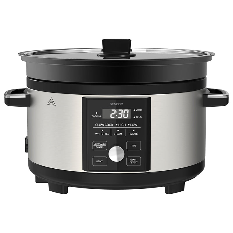 Slow Cooker 5.5l Sencor cu DAB+