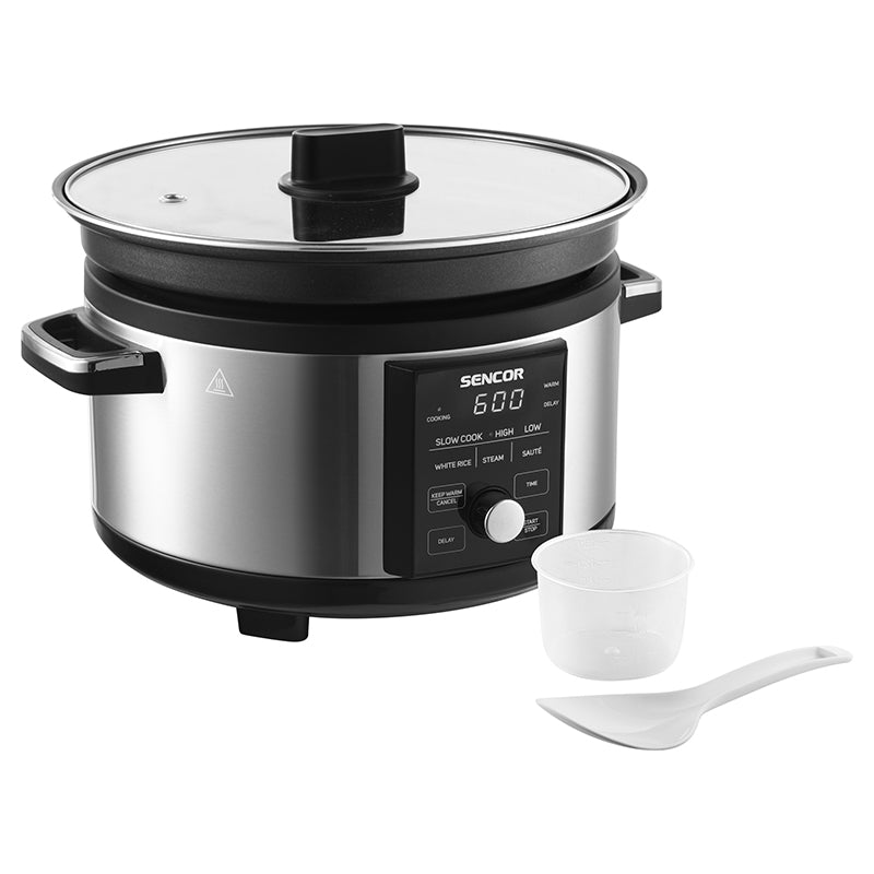 Slow Cooker 5.5l Sencor cu DAB+