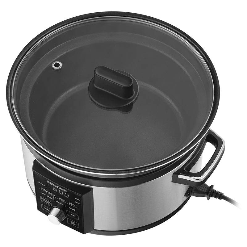 Slow Cooker 5.5l Sencor cu DAB+
