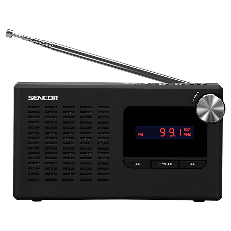 Radio Portabil PLL Slot Micro Sencor cu radio FM, baterie 800 mAh, AUX si USB