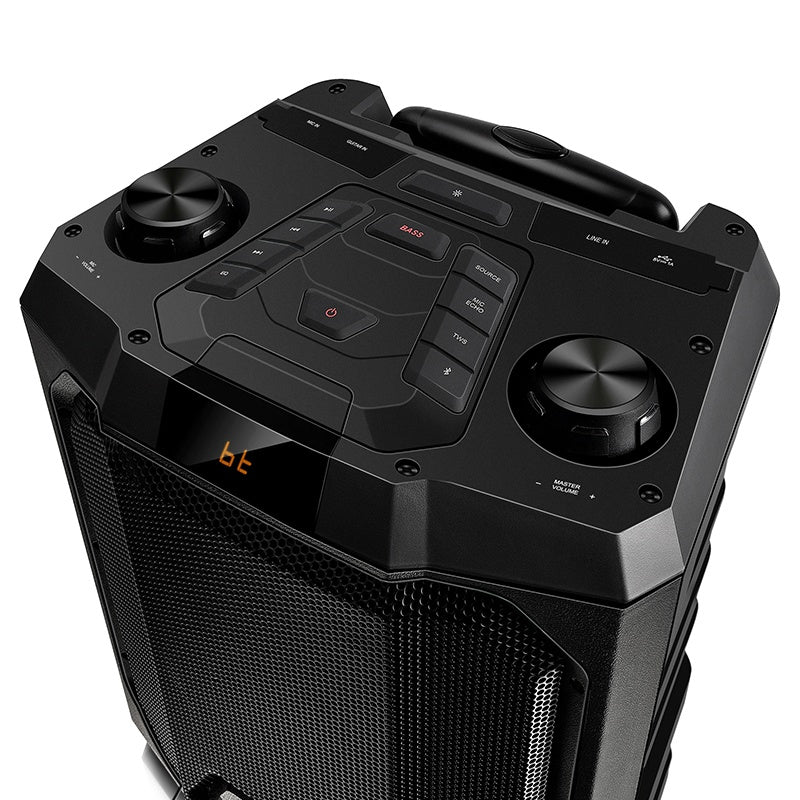 Boxa Portabila Party Sencor cu Bluetooth, radio FM, afisaj LED si baterie 4000 mAh