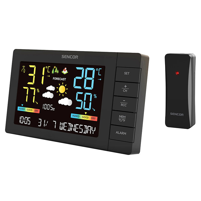 Statie Meteo Sencor Sws 4440 cu alarma si baterie reincarcabila