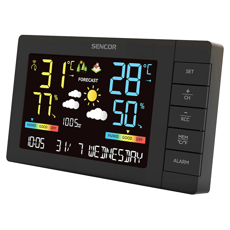 Statie Meteo Sencor Sws 4440 cu alarma si baterie reincarcabila