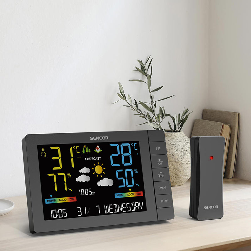 Statie Meteo Sencor Sws 4440 cu alarma si baterie reincarcabila