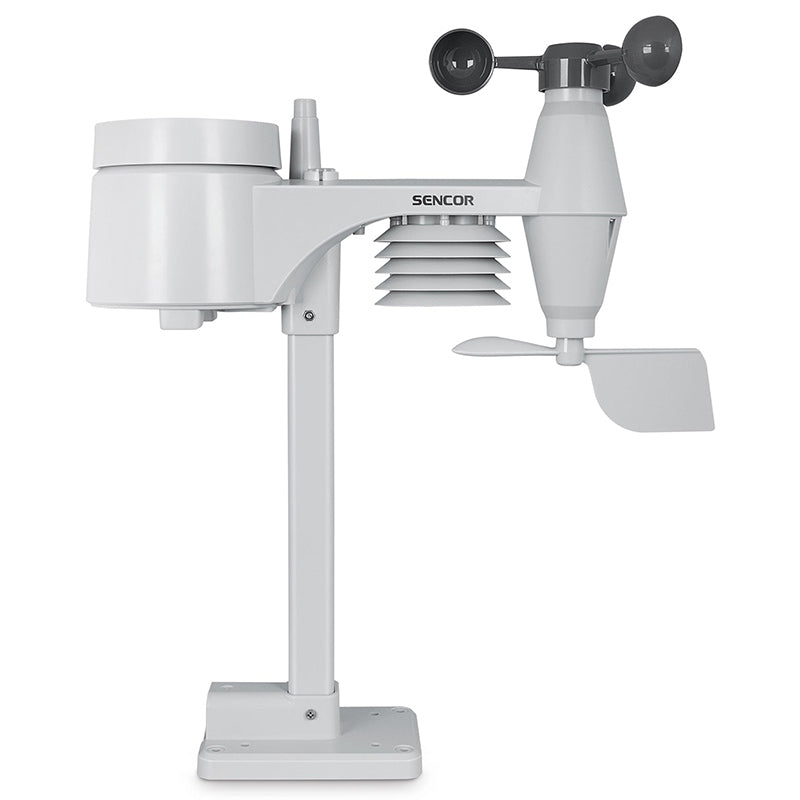 Statie Meteo Profesionala WiFi Senco Sws 9700 cu alarma, Internet WiFi si baterie reincarcabila