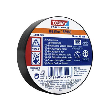 Banda Izolatoare Tesaflex 10m Negru 10buc