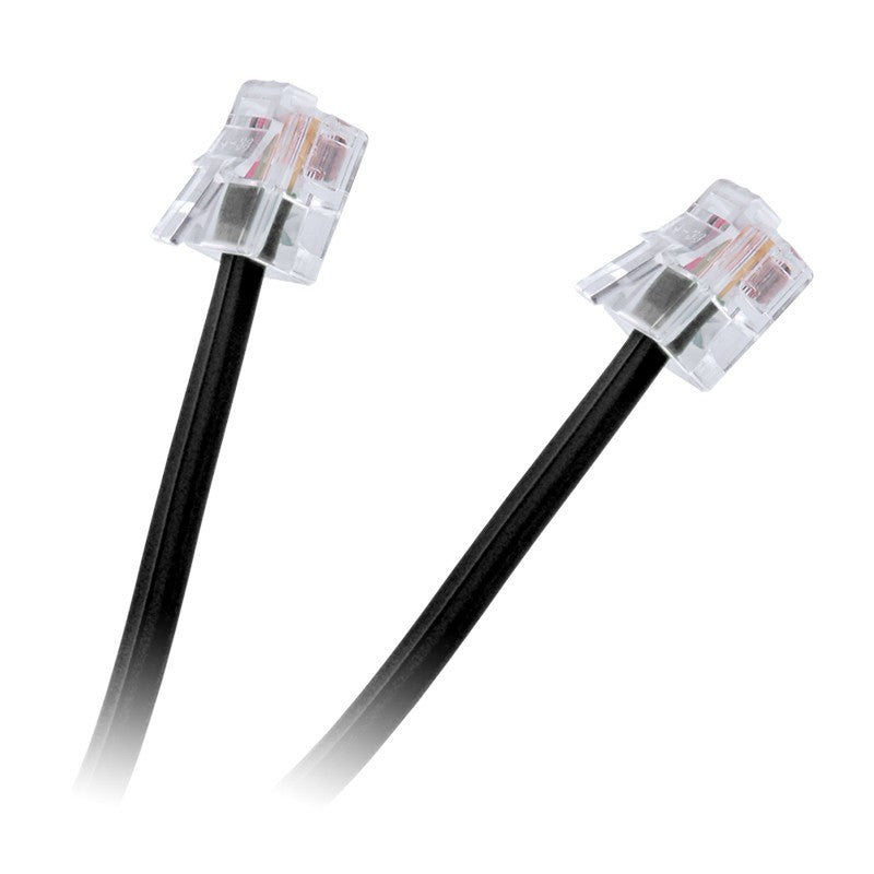 Cablu Telefon Extensie 2m Negru Tel 0033a-2