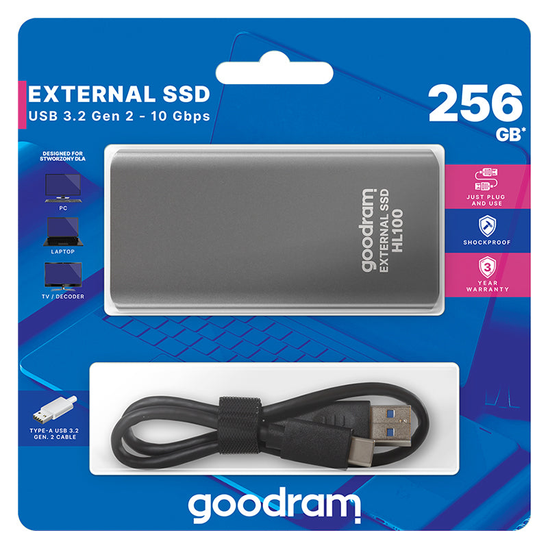 Ssd Goodram 256 Gb 3.2 Hl 100 cu USB