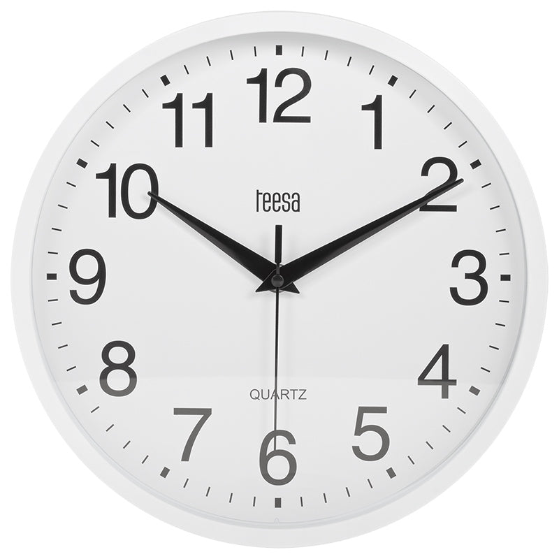 Ceas Perete Alb Teesa Tsa 0037 cu baterie reincarcabila