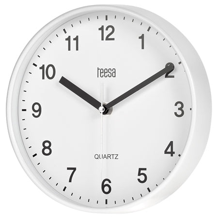 Ceas Perete Alb Teesa Tsa 0038 cu baterie reincarcabila