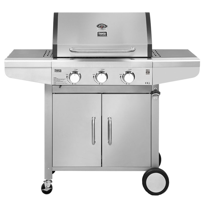 Grill Gaz 3 Arzatoare Master Grill Teesa Bbq 3001 cu DAB+