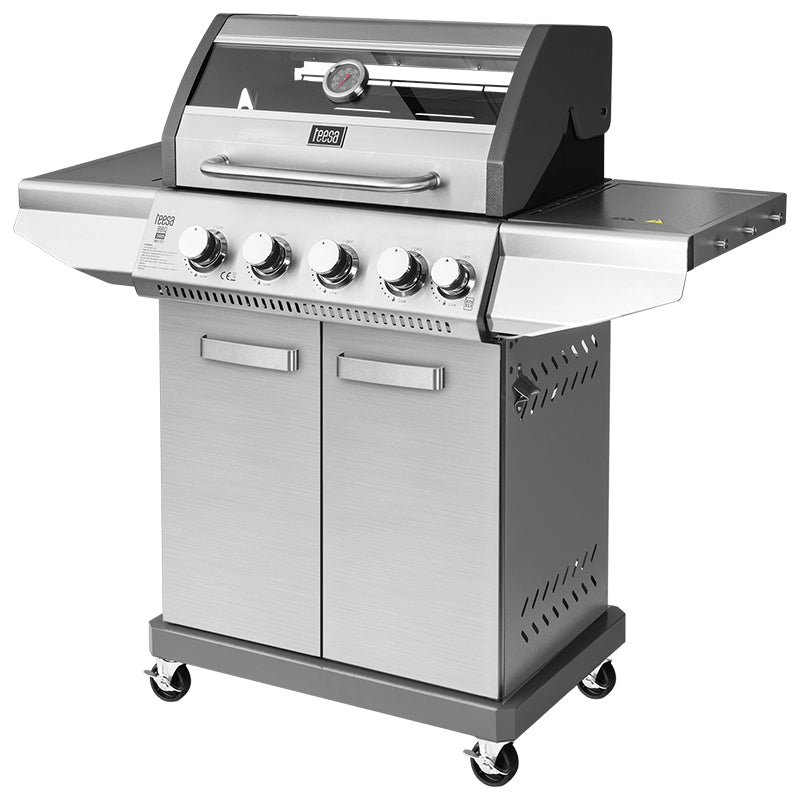Grill Gaz 5 Arzatoare Master Grill Teesa Bbq 5005 cu DAB+