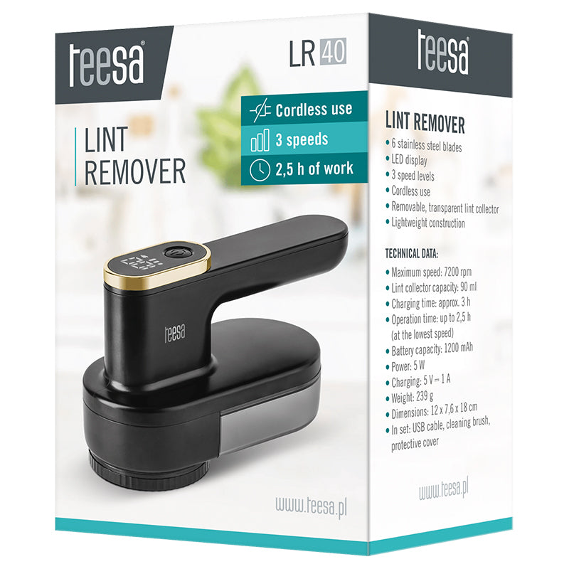 Aparat Curatat Scame Teesa Lr 40 cu DAB+, afisaj LED, baterie 1200 mAh si USB