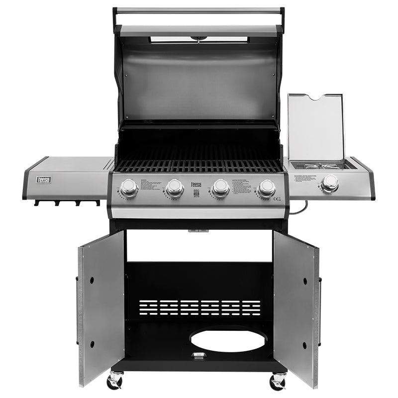 Grill Gaz 5 Arzatoare Master Grill Teesa Bbq 5006 cu DAB+