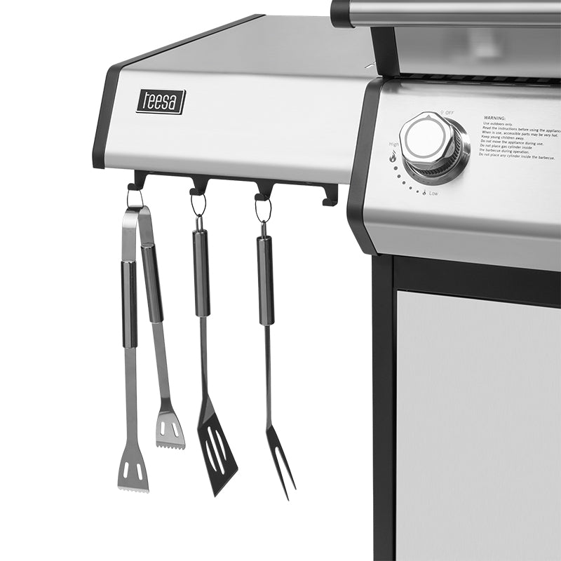 Grill Gaz 5 Arzatoare Master Grill Teesa Bbq 5006 cu DAB+