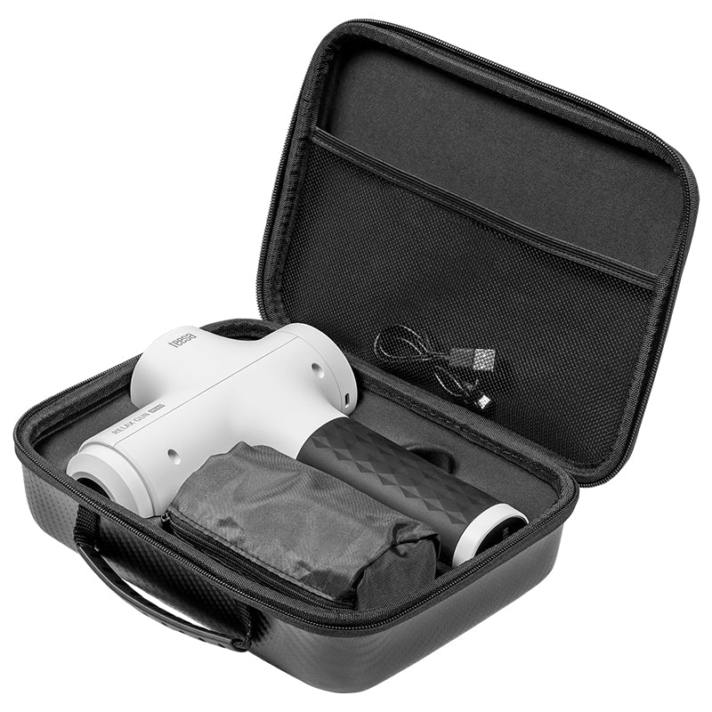 Aparat Masaj Tip Pistol Relax Gun Alb Teesa Mg 60 cu baterie 1800 mAh si USB